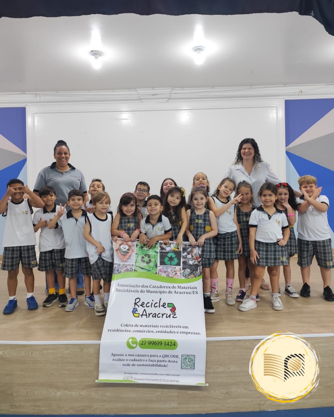 Grupo V B participa do projeto Amigos da Reciclagem
